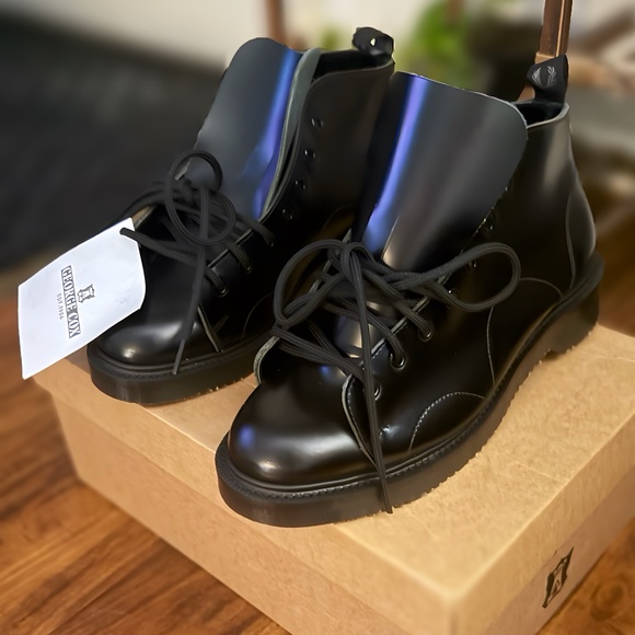 Fred Perry X George Cox Monkey Boot Black - Picture 3 of 10